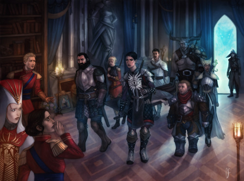 lavellanlove:dancinfox:Back to Winter Palace after Trespasserthe Dread Wolf in the eluvian! *cries f