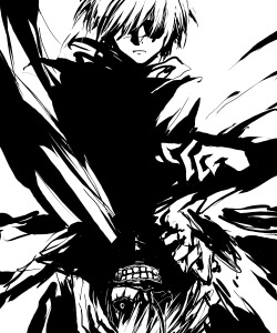 tatatarie96:  i never thought id get myself into this… lame doodle of kaneki 