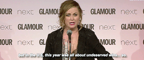 taylrswyft:Amy Poehler Accepts Glamours Inspiration Award 