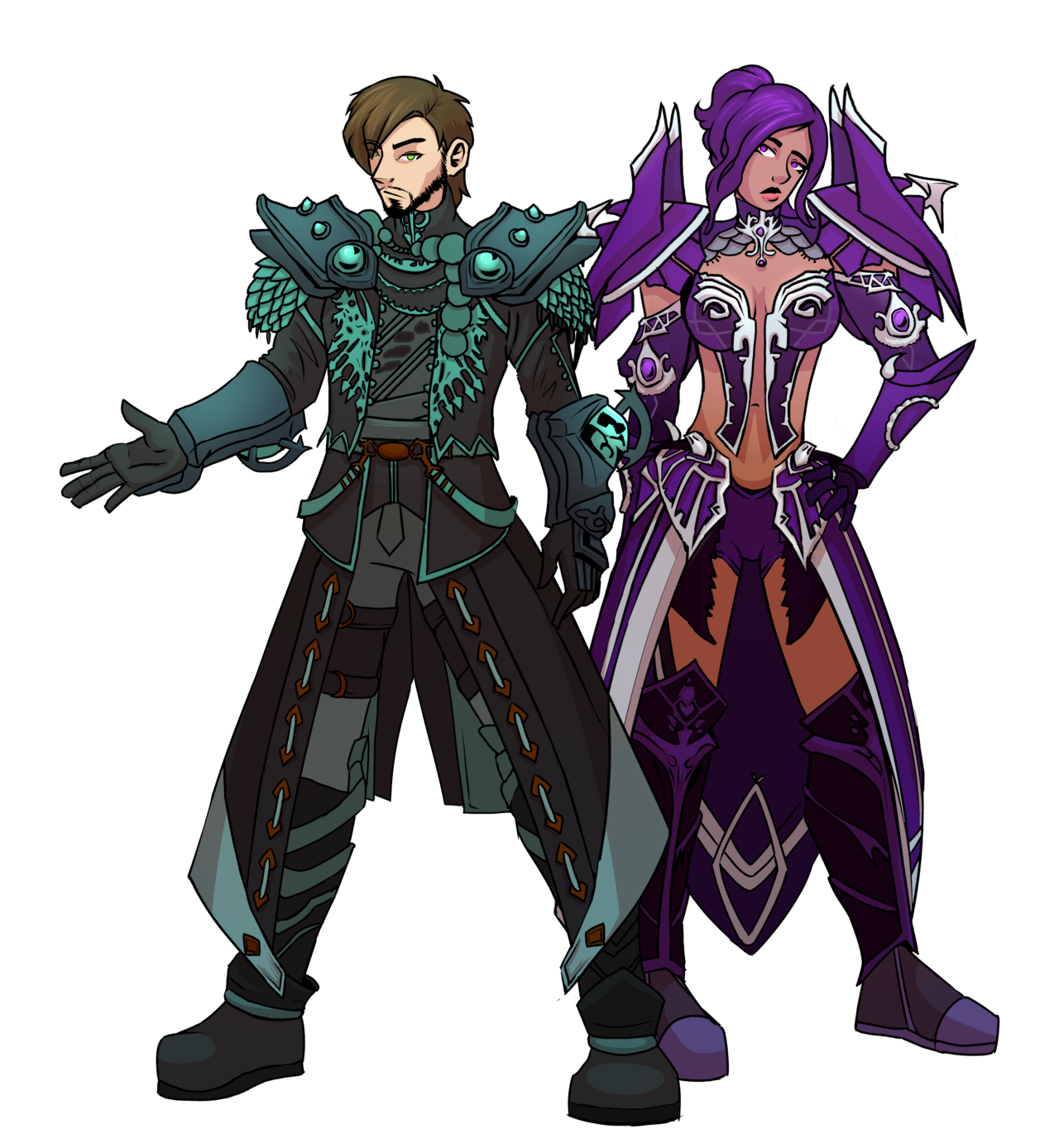 supersonicsoda: Guild Wars 2 Character Commissions I designed them so they could