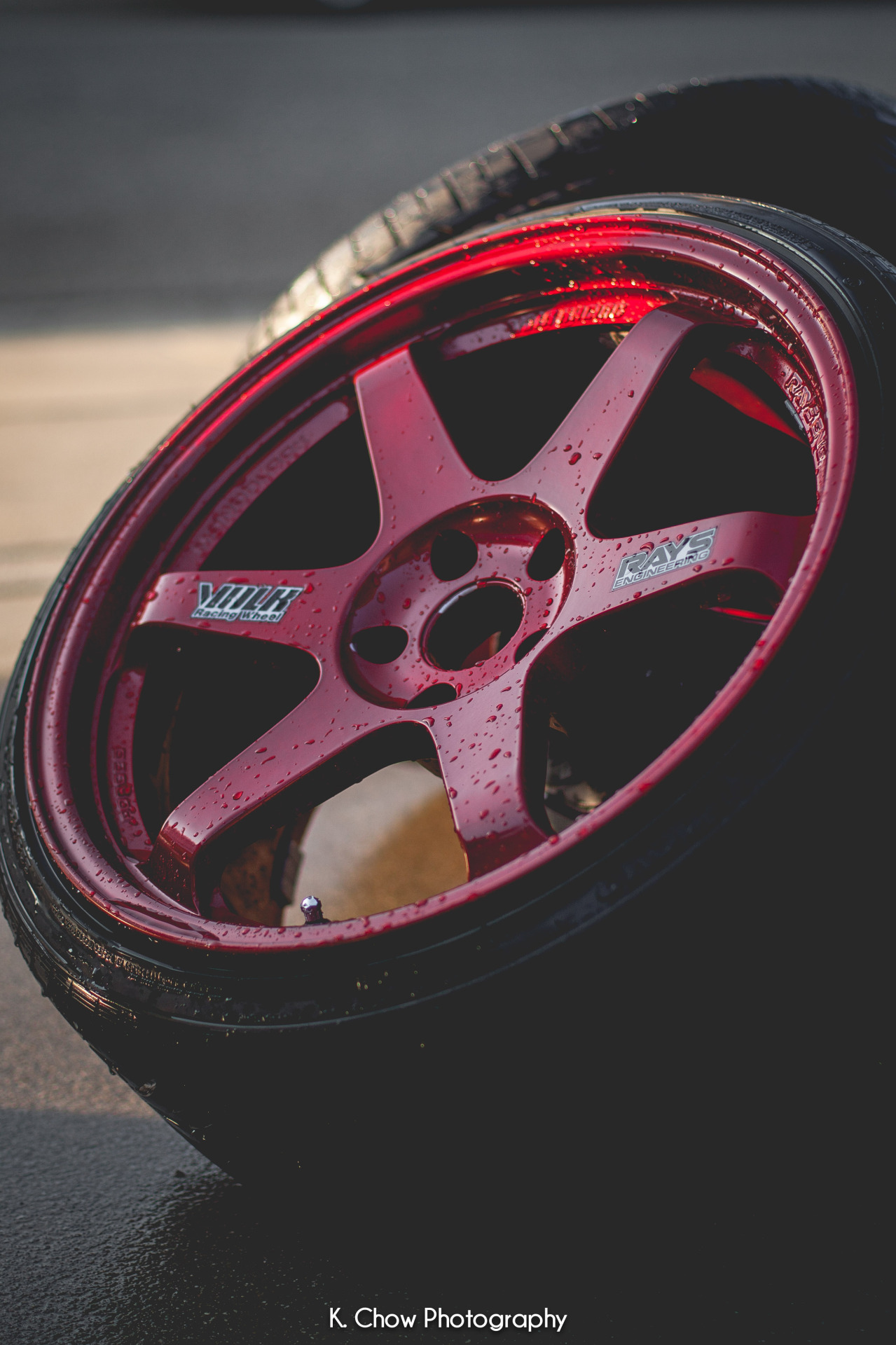 kchow510:  Candy Red Volk TE37.
