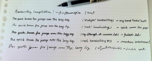 coffeeandpies: coffeeandpies:handwriting compilation lol Here’s the Thai version (the sample t