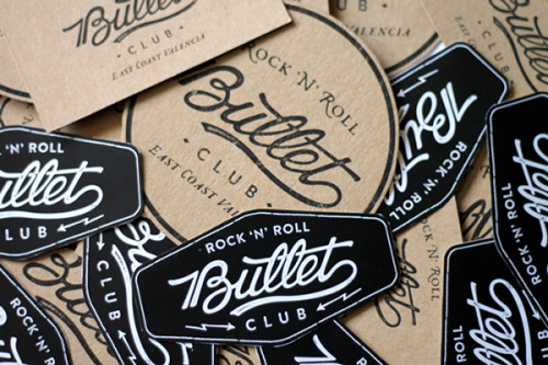 Identity design and art direction for Bullet Club. David Sanden