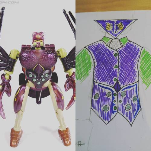 Starting to (very roughly) design my costume for #mcmmanchester Hopefully Josh will have the time to help me make it 😓 #beastwars #beastwars20th #transformers #tarantulus #predacon #costume #cosplay