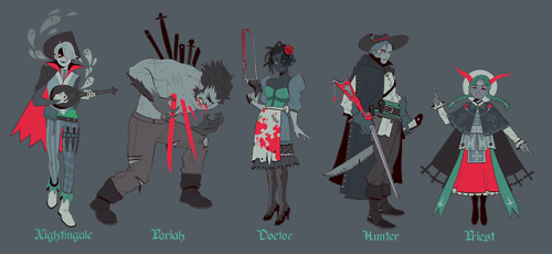 ghostbri:lately i’ve been developing a little horror/fantasy rpg concept in my freetime. here are so