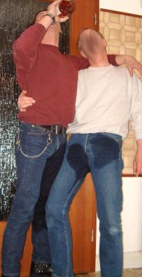 Wetjeans6:  A Good Friend And Me Meet Us For To Get Drunk And Than Pissing Our Jeans