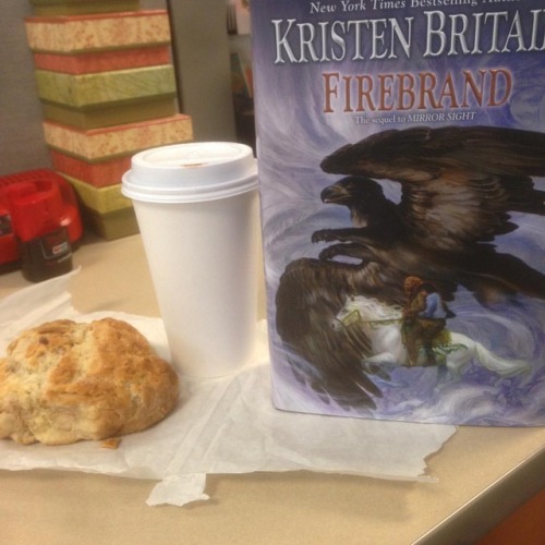 HUZZAH! I have it! As well as a coffee and the last cherry almond scone! @kristen_britain @hellohell