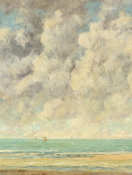 arsantiquis:The Calm Sea (detail), Gustave Courbet