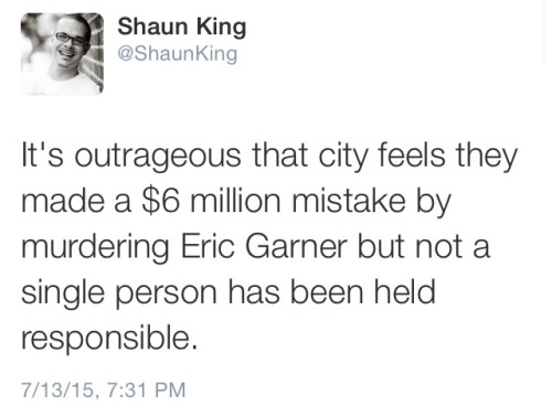 krxs10: stuntmandame: alwaysbewoke: krxs10: NYC pays Eric Garner family $6 million for his murder, b
