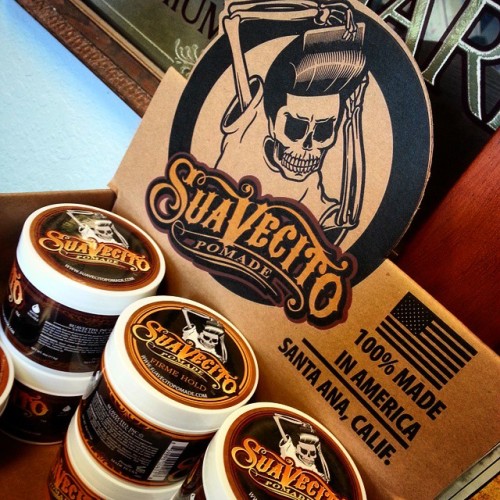 #Suavecito? Yes please. @johnnylopes is stoked to stock some of the best #pomade in the industry. #b