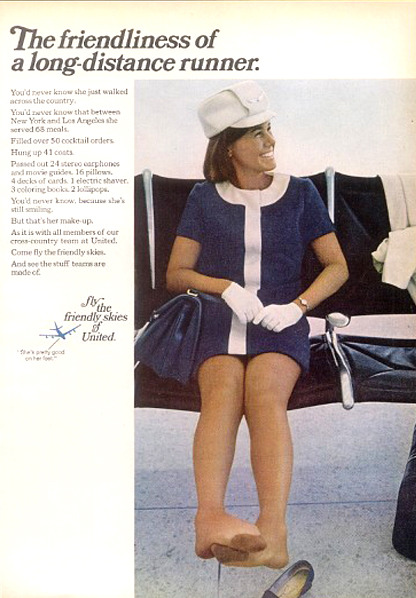 fuckyeahstewardesses:  … the friendly skies. 