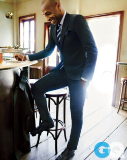 preludetoreality:  Slim French Suit Thierry Henry GQ