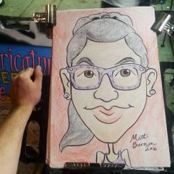 Doing caricatures at Dairy Delight!  #art