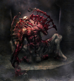 elmatpe:  Concept Art for the “Clive Barker’s Jericho” videogame, this monster was never seen in the game. 