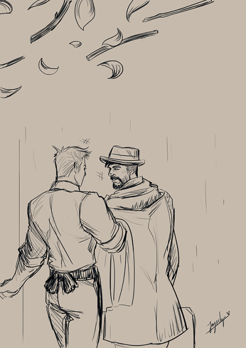 Continuation of the Leyendecker R76 AU I started sometime ago. I love this AU a lot and been getting