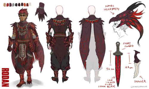 AS PROMISED!!I finally made gijinka D&D/fantasy Godzilla design sheets for all the cosplayers wh