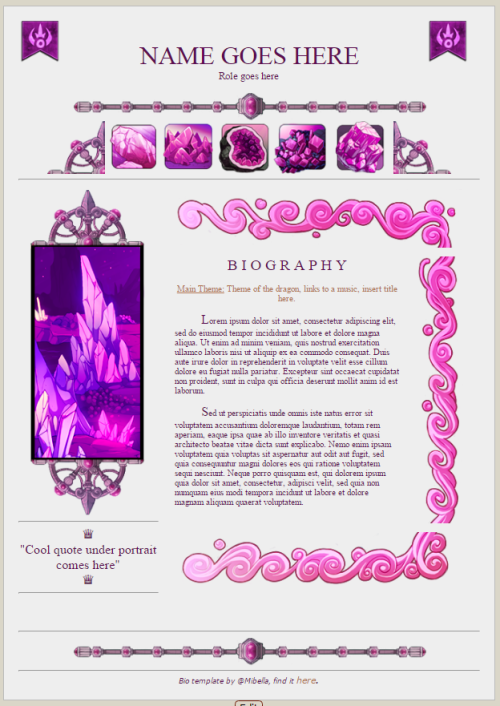 Heres Some Sweet Free Template Bios And Ressources You Can Find Here!
