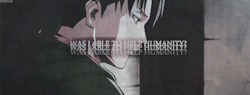tsukiyyama:  snk rewatch: episode 09 | whereabouts of his left arm ↳&ldquo;Was I able to help humanity? Or will I die, never having been of any use at all?&rdquo; 