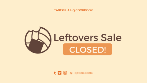 LEFTOVER SALES CLOSEDHuge thank you to everyone who has supported us all this while! We will be post