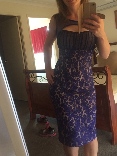 mywifesunderwear: Not overly revealing but the wife sent these to me today of her new dress, thought