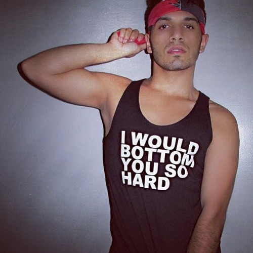 tooqueerclothing: I WOULD BOTTOM YOU SO HARD TANK TOP.