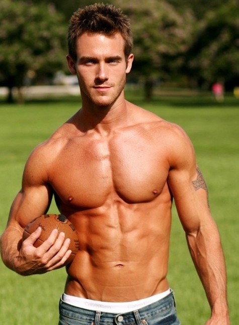 Porn Pics (via Friday Hot Guy Frenzy! (Shirtless Football