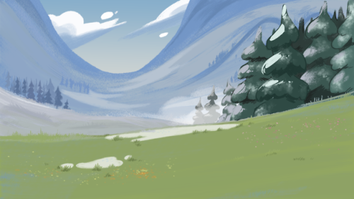 Backgrounds for my shots! Haven’t done many backgrounds before, so they’re not too style