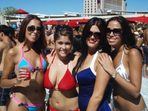 awe-inspiring-bikinis:Who Invited Her???