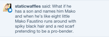 equalistmako:  equalistmako:  equalistmako:  GUYs. DAVID FAUSTINO HAS PROCREATED.  LISTEN, listen that means one day a kid is going to potentially be able to point at Mako on the TV screen and go “that’s my daddy!” hA h  A A N o  #stop