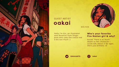firenationzine:GUEST INTROHere is our next guest artist @oakaiarts! Her style is incredibly dynami
