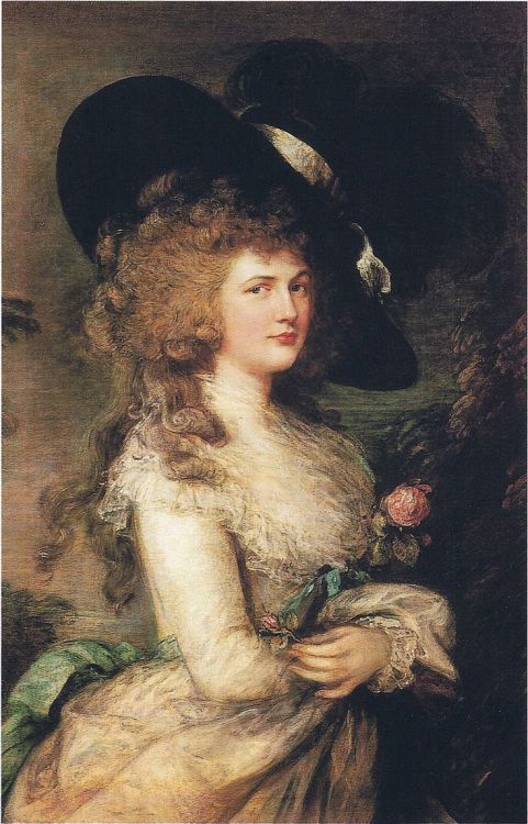 history-with-some-cake:Thomas Gainsborough Lady Georgiana, Duchess of Devonshire, 1787