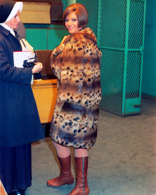 Claudia Cardinale photographed by Art Zelin in New York City, c. 1970.