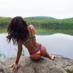 rosannacordoba:  Nature is majestic and delight us with the most wonderful landscapes! Had an amazing adventure in  Bear Mountain State Park with @underground_nyc &amp; @fliickman!!  I will continue to visit State Parks.  PHOTO: @UNDERGROUND_NYC  BIKINI: