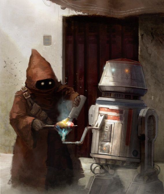 margaretems:  Jawa and Droid BBQ by PaulTobin