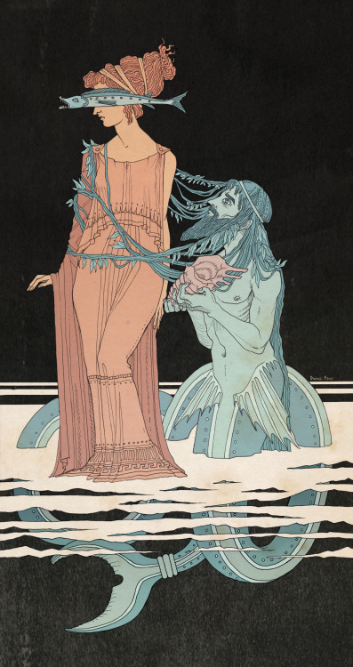 thecolormonster:Scylla and Glaucus by DibuMadHatter