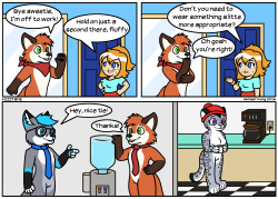 foxdadcomic:Appropriate business attire.>w<