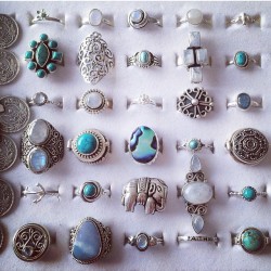 wanderlustbetty:  Asdfghjkl I want them all sooooo bad!! 😍💍💙 @wanderlustjewellery #wanderlustjewellery #wanderlust #jewellery #boho #hippie #gemstones #crystals #rings