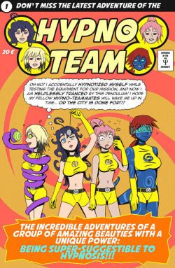 Neo-Edo-Exican: Psi-Stuff:   The First 3 Issues Of Hypno-Team, A Sexy Comic Packed