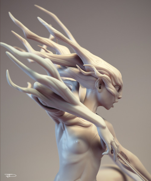 eiruvsq:3D Sculptor &amp; Digital Artist:Julien Desroy“Centaure”“Personal stuff…”