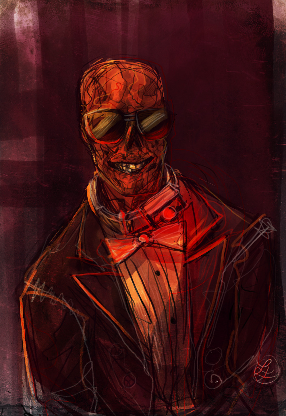 HA HA HA — have this incredibly fast sketch of dean domino