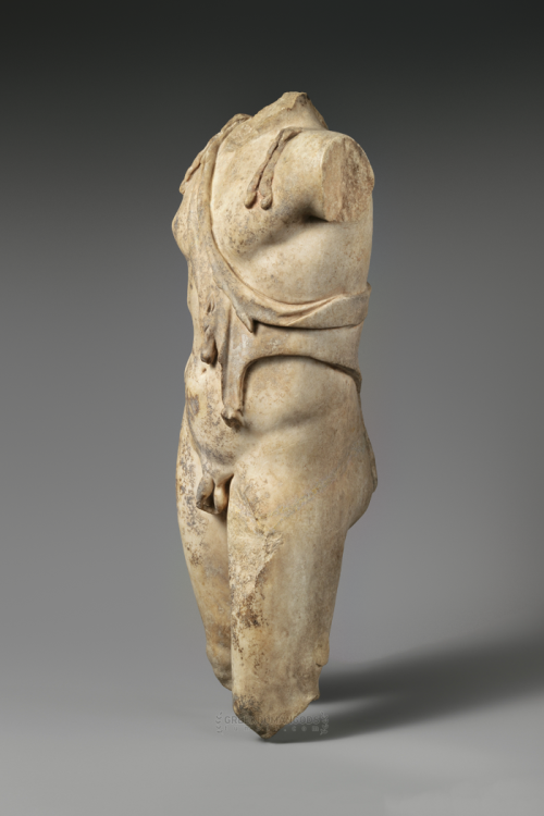 greekromangods: Statuette of Young Dionysos Roman; Imperial, 1st–2nd century AD Adaptation of a Gree