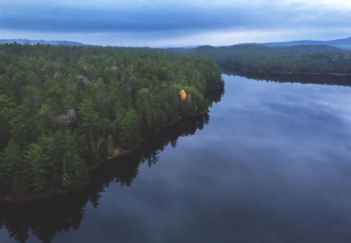  One last fall color hold out on Pimisi Bay along the Mattawa River - Ontario, Canadahttps://www.ins