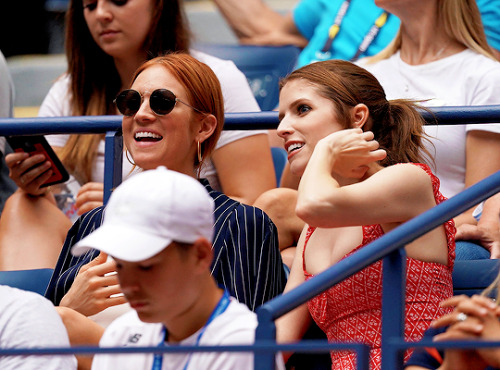 brittany-snow: Brittany Snow and Anna Kendrick attend the fourth round Women’s Singles match b