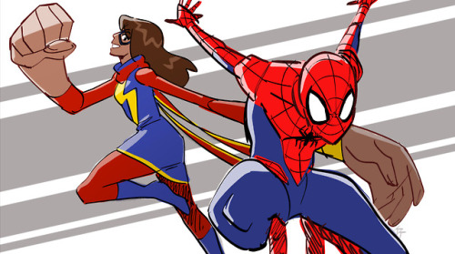 Ms Marvel and Spidey TEAMING UP!! 