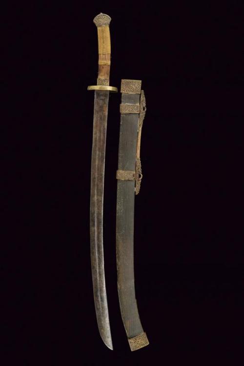 Chinese officer’s dao, 19th century.from Czerny’s International Auction House