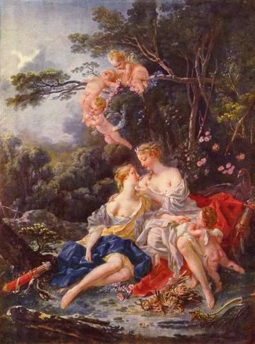 Jupiter and Callisto, 1744, Francois BoucherMedium: oil,canvas