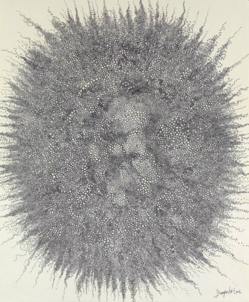Hiroyuki Doi aka 土井宏之 (Japanese, b. 1946, Nagoya, Japan) - 1: Soul III, 2006, Ink on Japanese Paper 