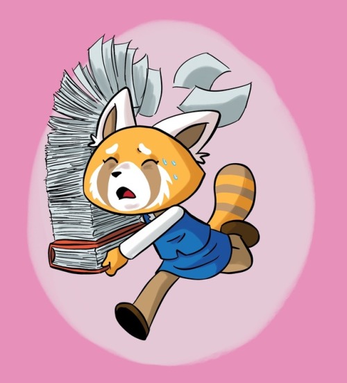 cartoons-make-me-happy:I drew Retsuko! I like this show. It’s very cute and funny.