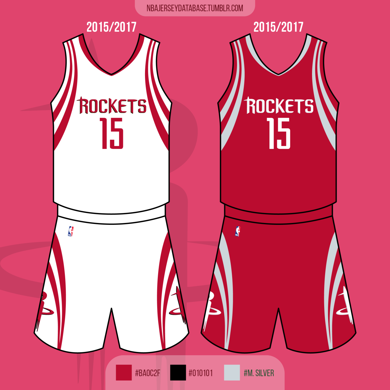 NBA Jersey Database, Houston Rockets Earned Jersey 2018-2019