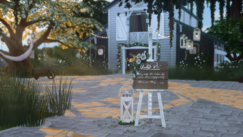 plumbobteasociety:Rustic Romance Stuff for Sims 4 The love child (hah!) of @litttlecakes and @zx-ta,